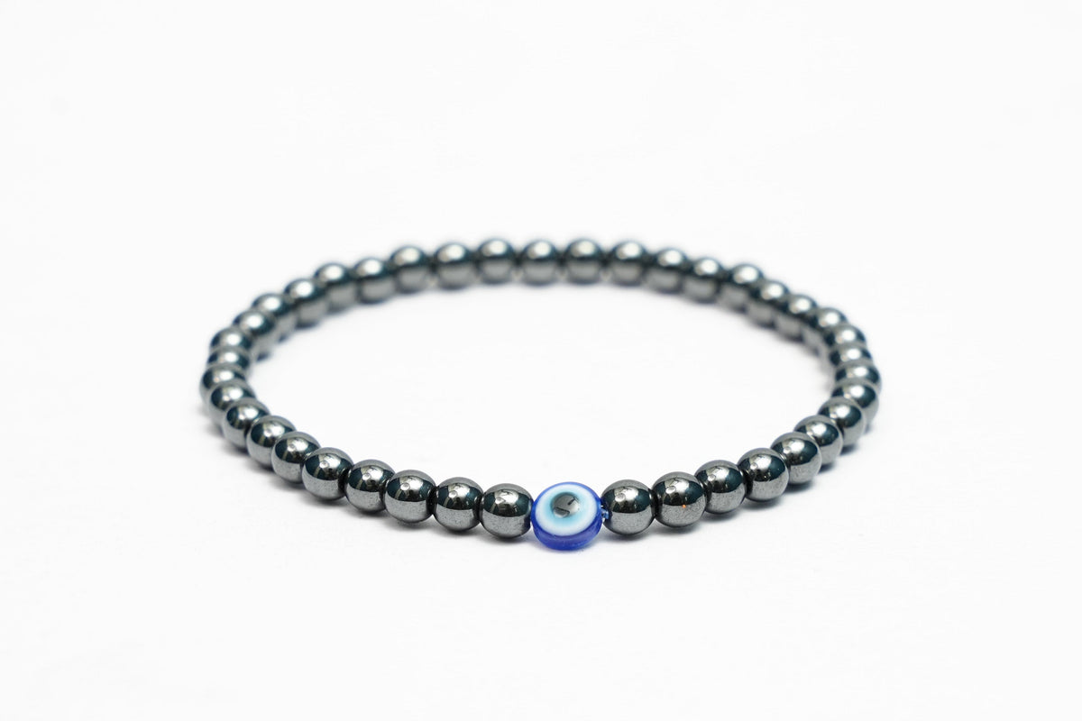 Evil eye bead gemstone bracelets