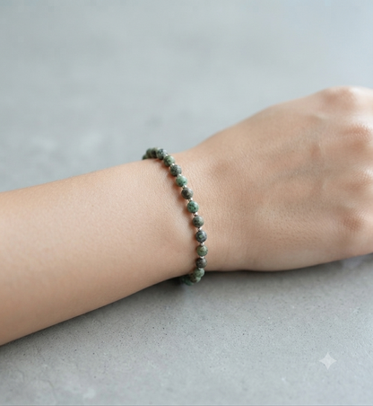 African Turquoise Stretch Bracelet - Tarnish Free and Waterproof