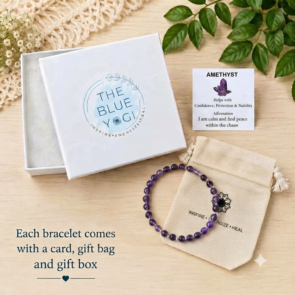 Amethyst Stretch Bracelet - Tarnish Free and Waterproof