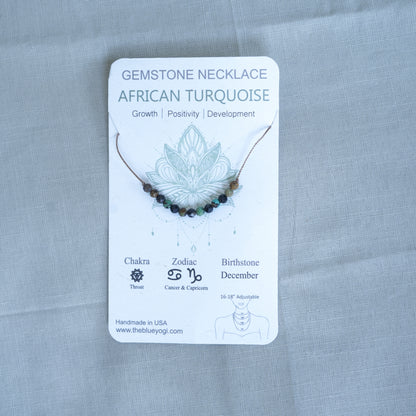 Dainty African Turquoise  - December Birthstone