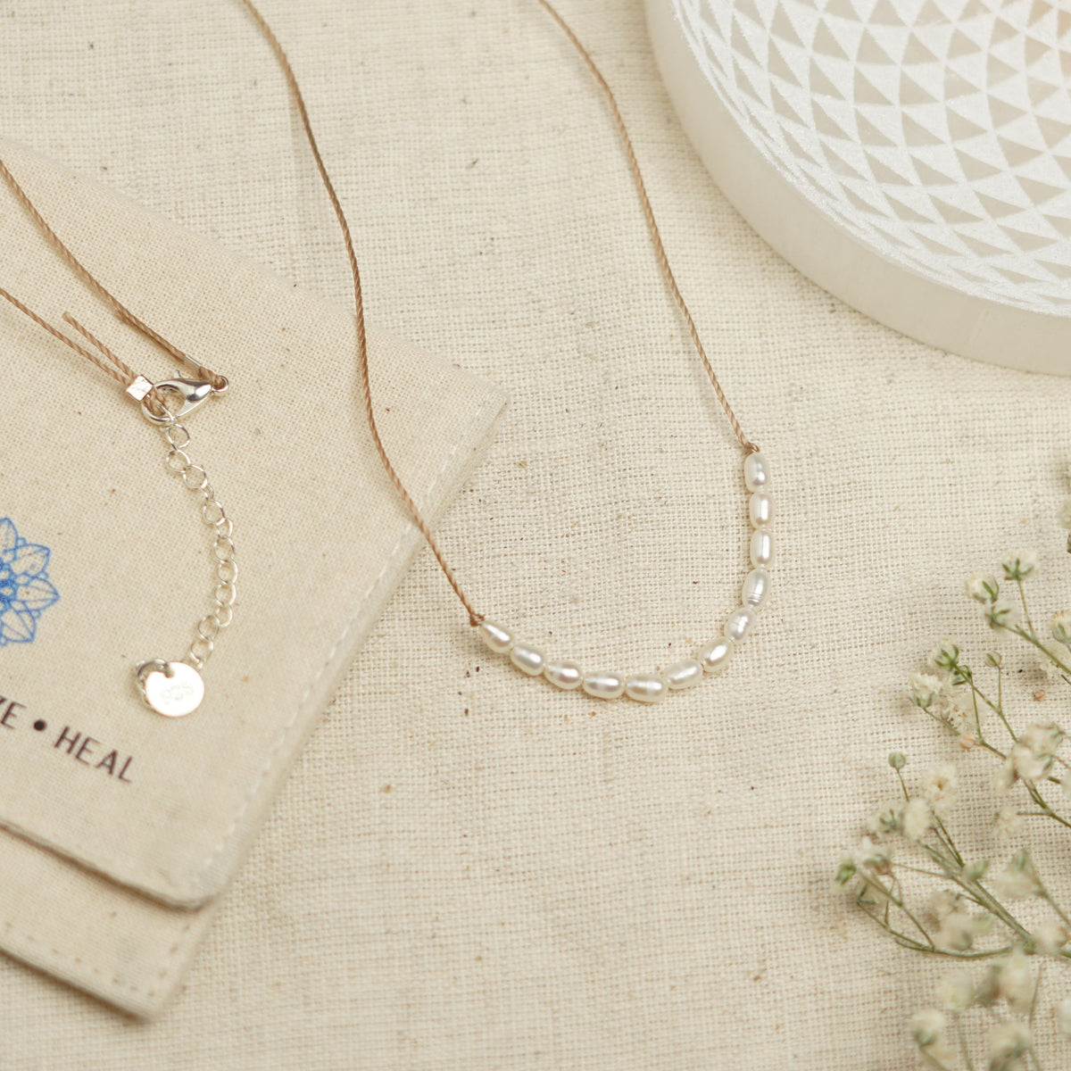 Dainty Pearl  Necklace - June Birthstone