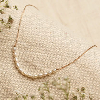 Dainty Pearl  Necklace - June Birthstone