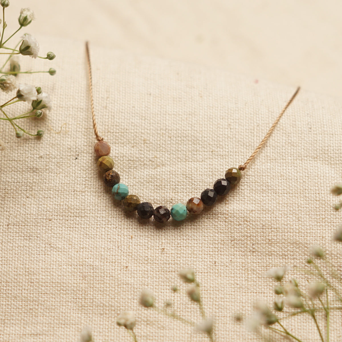 Dainty African Turquoise  - December Birthstone