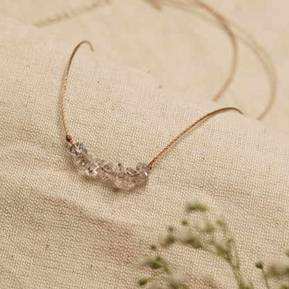Dainty Herkimer Diamond  - April Birthstone
