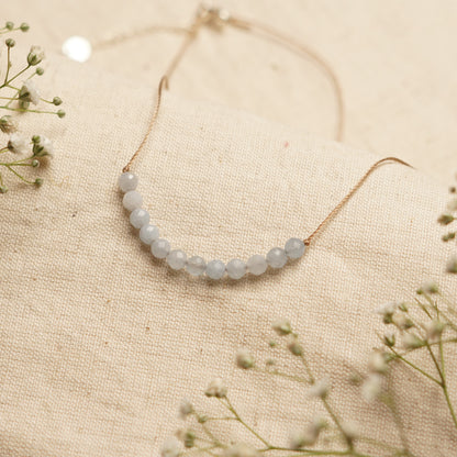 Dainty Aquamarine Necklace