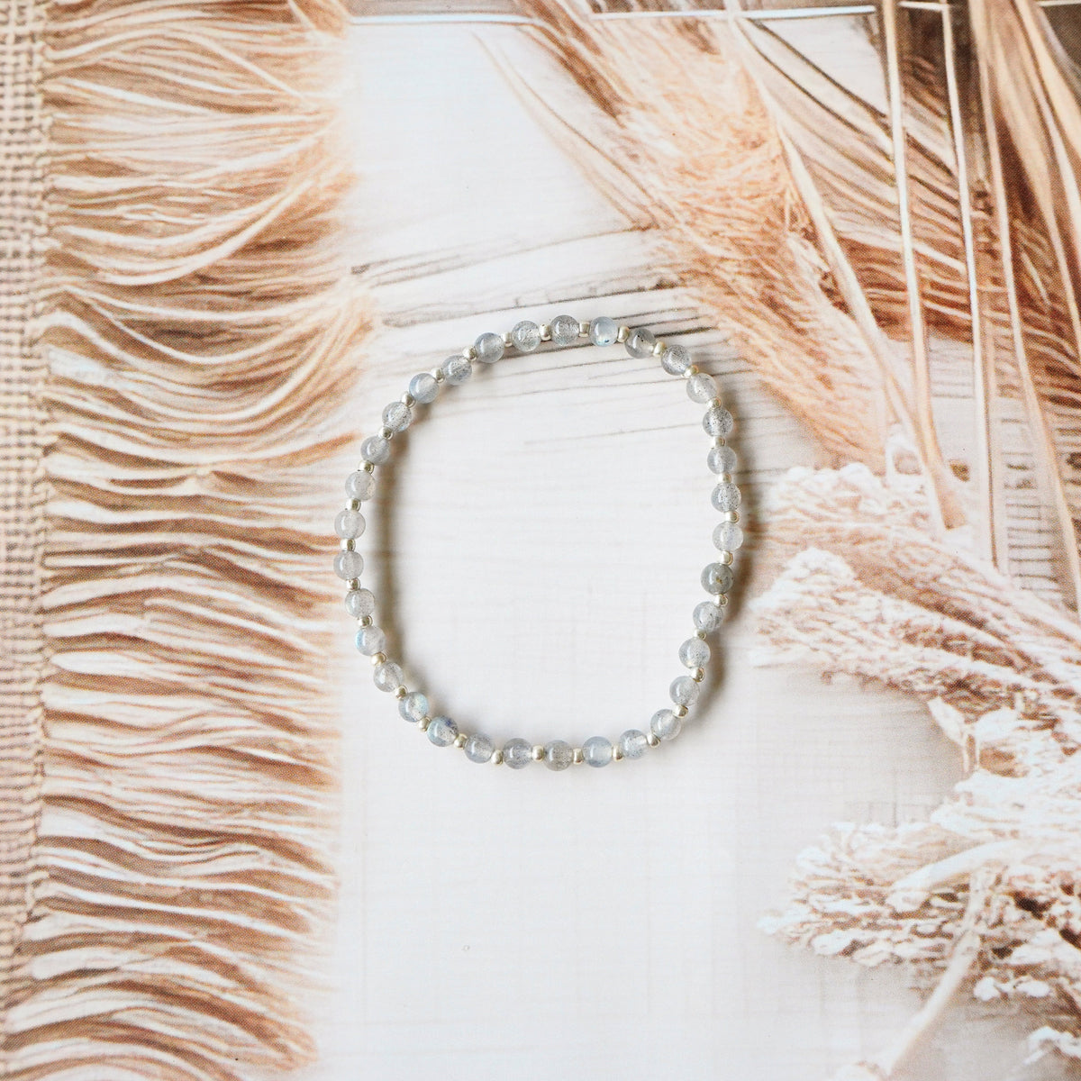 Labradorite Stretch Bracelet - Tarnish Free and Waterproof