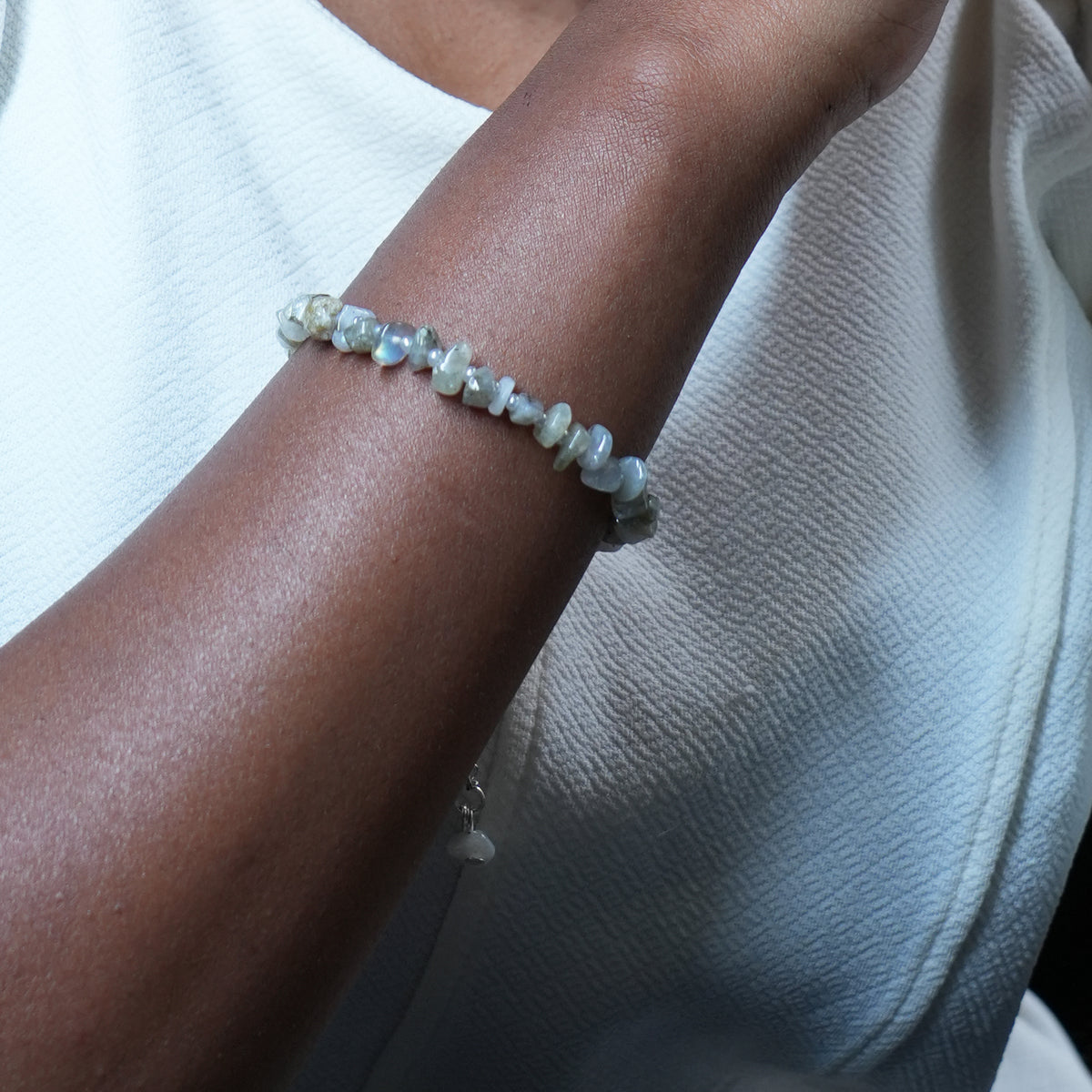 Labradorite Chip Bracelet