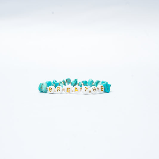 BREATHE - Turquoise Chip Bracelet