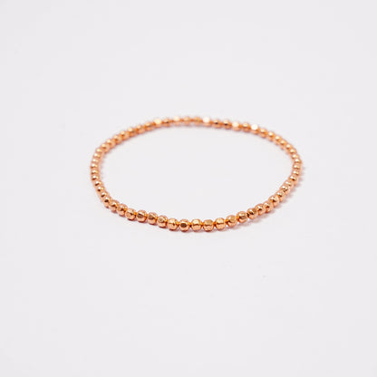 Genuine Solid Copper Bead Stretch Bracelet