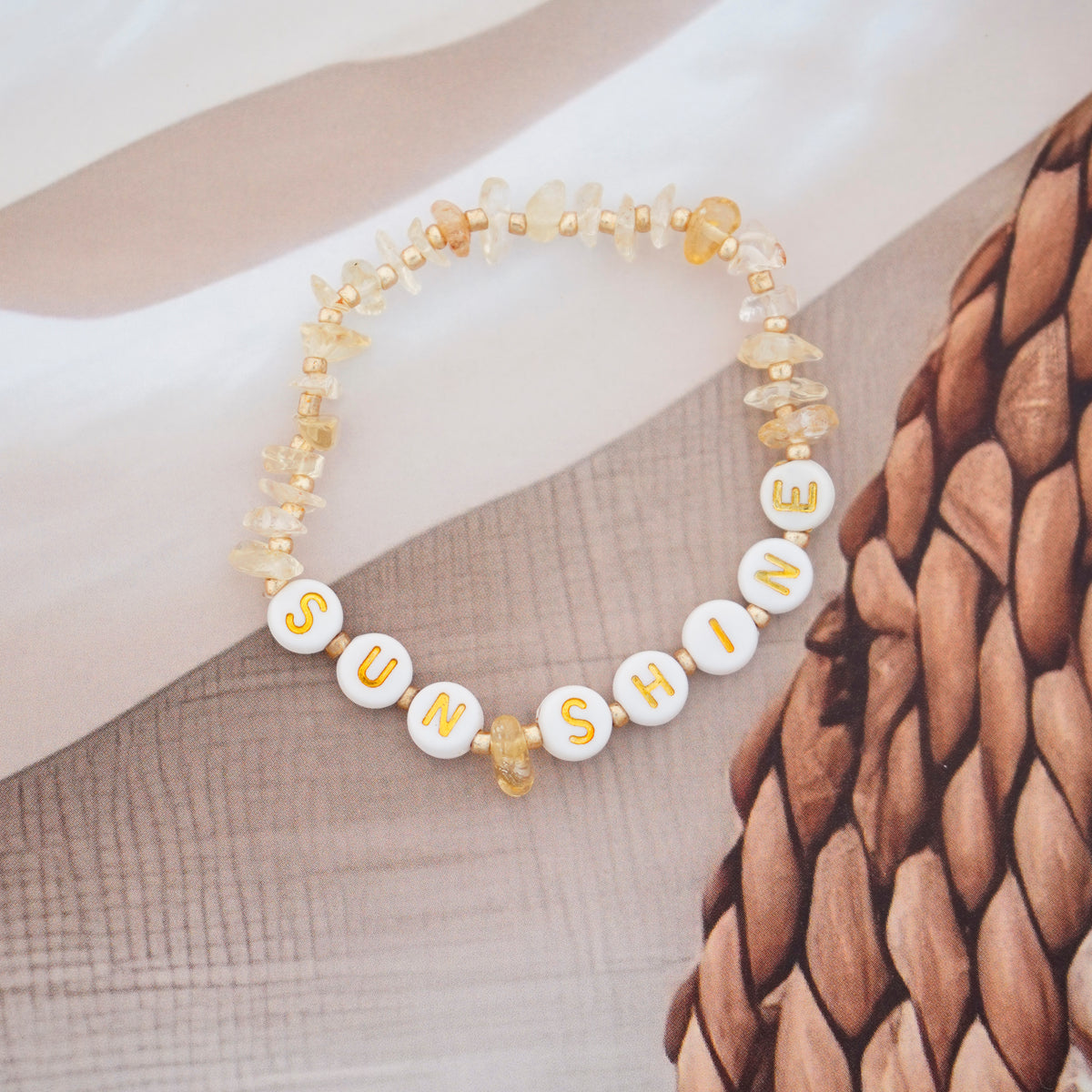 SUNSHINE - Citrine Chip Bracelet