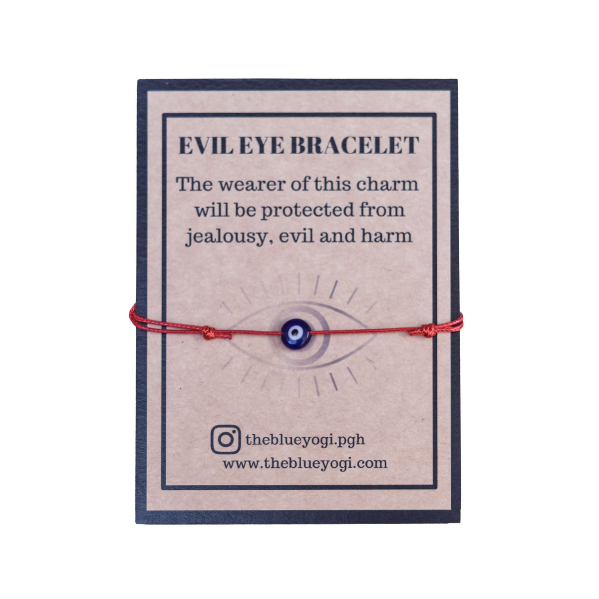 Evil Eye/ Nazar Adjustable Bracelet - Unisex - Protection & evil eye